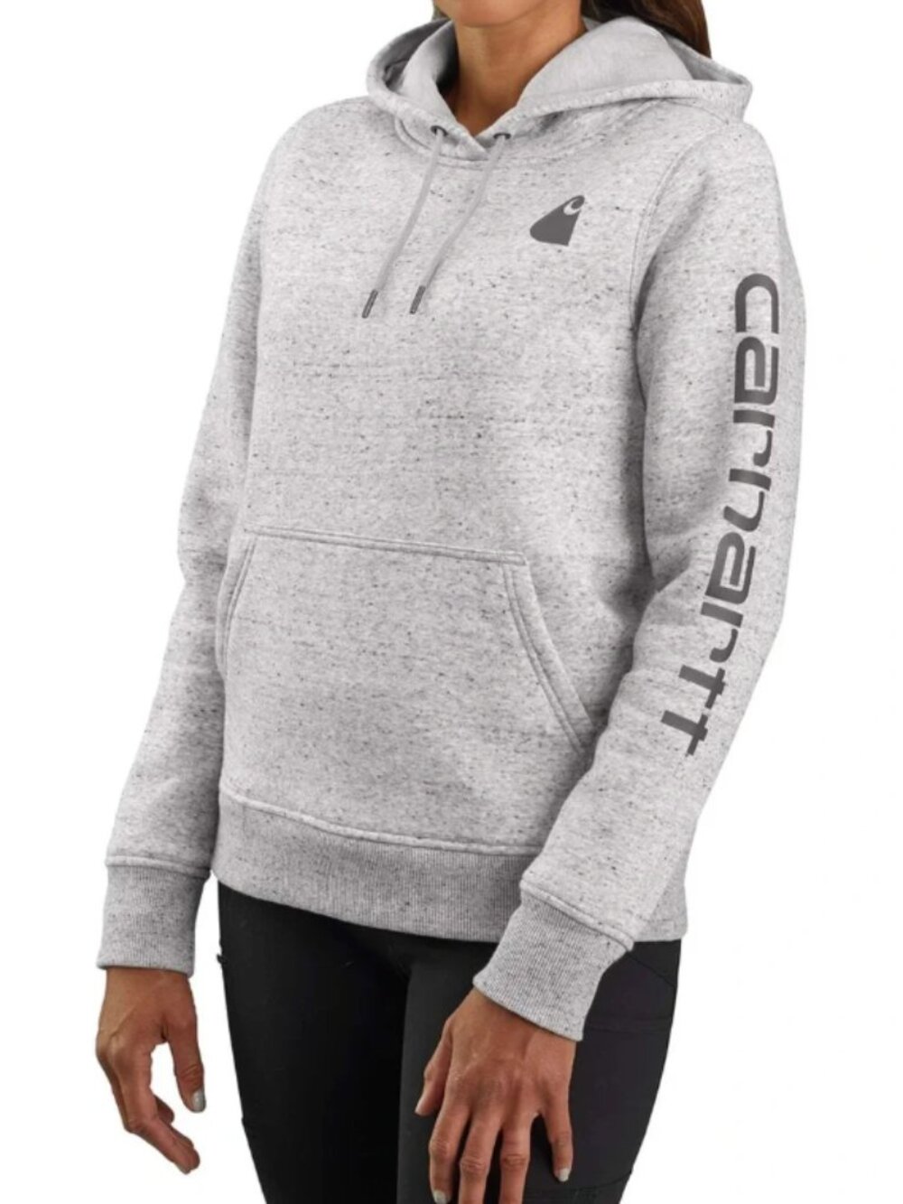 CARHARTT Women's Relaxed Fit Midweight Logo Sleeve Graphic Hoodie Sweatshirt NWT
